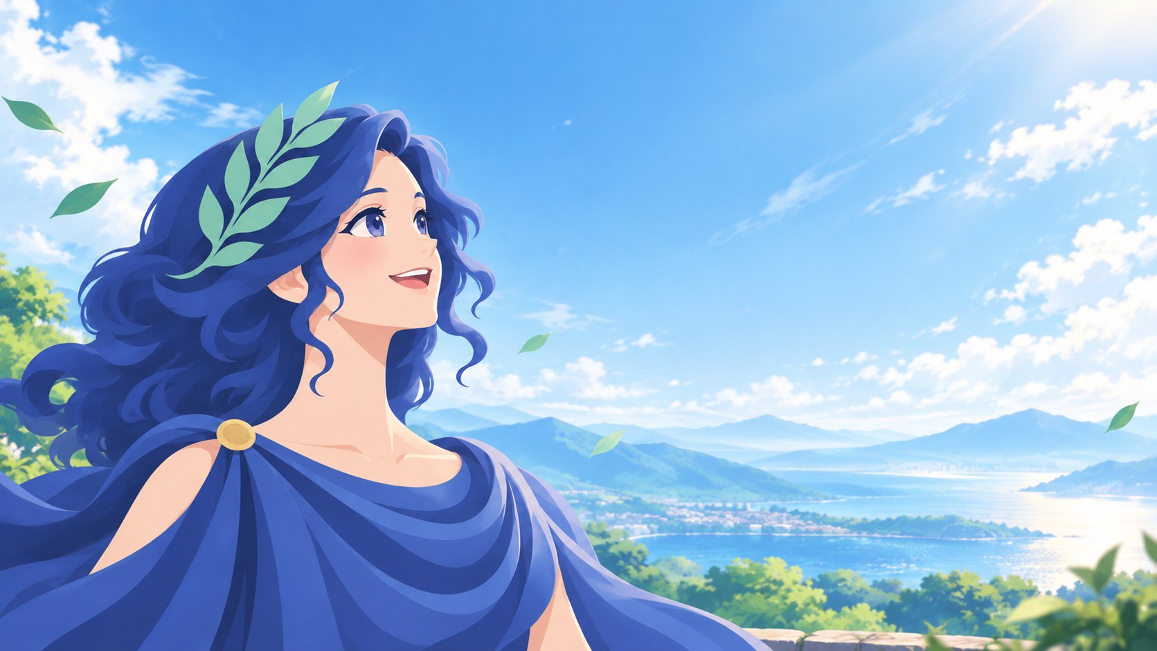 空を見上げる学びの女神アゲノリア